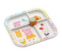 Koziol Assiette d'apprentissage Easy Eater Peppa Pig avec cube, Assiette enfant, plastique