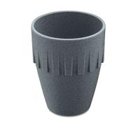 Koziol Becher Cappuccino Connect, Kaffeebecher, Tasse, Kaffeetasse, Thermoplastischer Kunststoff, Organic Deep Grey, 300 ml, 4080673