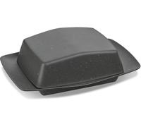 Koziol Beurrier Rio, beurrier, mélange de plastique et de bois, Nature Ash Grey, pour 250 g de beurre, 7619701