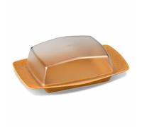 Koziol Beurrier Rio, beurrier, mélange de plastique et de bois, Nature Wood, pour 250 g de beurre, 7619702