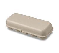 Koziol EGGS TO GO boîte à œufs pour | Boîte de transport | Boîte de rangement | Plastique biocirculaire, empilable, passe au lave-vaisselle | Cuisine, maison, camping (nature desert sand, 10 œufs)