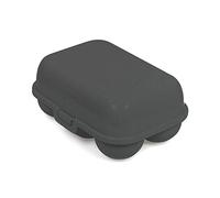 Koziol EGGS TO GO Mini boîte à œufs pour 6 œufs | Boîte de transport | Boîte de rangement | Plastique biocirculaire, empilable, passe au lave-vaisselle | Cuisine, maison, camping (Nature Ash Grey)