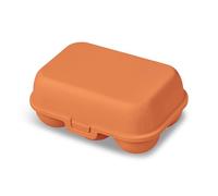 Koziol EGGS TO GO Mini boîte à œufs pour 6 œufs | Boîte de transport | Plastique biocirculaire, empilable, passe au lave-vaisselle | Cuisine, maison, camping (corail fort)