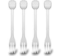 Koziol Elli, 4er Set, Kuchengabel, Besteck, Gabel, 15.2 cm, Transparent, 3296535
