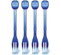 Koziol Elli, 4er Set, Kuchengabel, Besteck, Gabel, 15.2 cm, Transparent Hellblau, 3296636