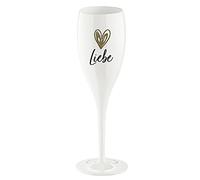Koziol Sektglas Cheers No. 1 Liebe, Kunststoff, Coton White, 100 ml, 4046525