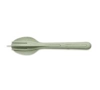 Koziol Klikk Besteck-Set, 3-tlg., Löffel, Gabel, Messer, Besteck, Kunststoff, Organic Green, 22.2 cm, 4003668