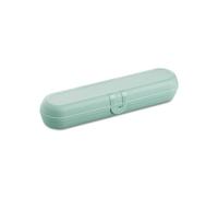 Koziol KLIKK ETUI Boîte à couverts à emporter pour couverts de voyage, sac à couverts, boîte à couverts d'extérieur, étui à couverts de camping, emballage de couverts réutilisable, turquoise