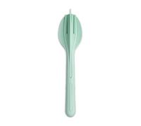 Koziol KLIKK Set de couverts 3 pièces | Cuillère, fourchette, couteau | Pour les déplacements, emboîtables, légers | Plastique biocirculaire, passe au lave-vaisselle | Lunch to Go, voyage, pique-nique