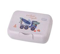Koziol Lunchbox Candy L Trucks mit Trennschale, Frühstücksbox, Kunststoff, Organic Grey, 8343747