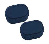 Koziol PASCAL MINI Lot de 2 boîtes à goûter (nature shadow blue)