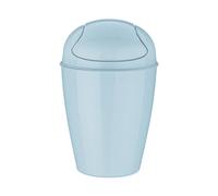 Koziol Poubelle à couvercle basculant Del S, Poubelle, plastique, Recycled Blue, 5 L, 1402126