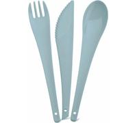 Koziol Rio Besteckset, 3-tlg., Besteck Set, Löffel, Gabel, Messer, Kunststoff, Powder Blue, 3036639