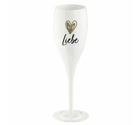 Koziol Sektglas Cheers No. 1 Liebe, Kunststoff, Coton White, 100 ml, 4046525