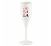 Koziol Sektglas Cheers No. 1 Oh La La, Kunststoff, Coton White, 100 ml, 3920525