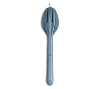 Koziol Set de couverts 3 pcs. Klikk, Couverts à emporter, plastique, Nature Flower Blue, 4003716