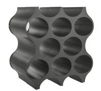 Koziol Set-Up casier à bouteilles, porte-bouteilles, porte-bouteilles, casier à vin, étagère, plastique, Deep Grey, 23 cm, 3596665