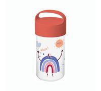 Koziol Snackpot Buddy Snack Dreams, Trinkflasche, Kunststoff, Organic Red, 500 ml, 8345745