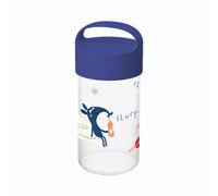 Koziol Snackpot Buddy Snack Space, Trinkflasche, Kunststoff, Organic Blue, 500 ml, 8346746