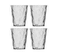 Koziol Superglas Club No. 1, 4 pièces, 250 ml, verre à eau en plastique cristallin, luxueux, incassable, réutilisable, fête, camping, set de 4 pièces