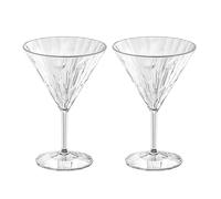 Koziol Club No. 12 verre à martini plastique 25 cl. lot de 2 Cristal transparent