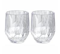koziol Superglas Club No.24 Lot de 2 verres à vin rouge 400 ml en plastique transparent luxueux incassable réutilisable pour fête, camping