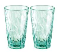 Koziol Superglas Club No. 6 Lot de 2 verres transparents jade