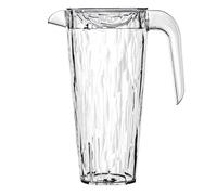 koziol Superglas CLUB PITCHER, 1,5 L, carafe avec couvercle en plastique transparent effet cristal, luxueuse, incassable, empilable, compatible lave-vaisselle, pour fête et camping, 1 pièce