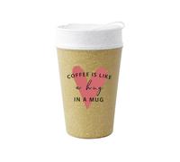 koziol Thermobecher Iso à emporter comme un câlin dans un mug 400ml, blanc bio