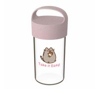 Koziol Trinkflasche Buddy Drink Pusheen Take It Easy, Kunststoff, Organic Pink, 500 ml, 8026711