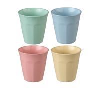 Koziol Verre à boire Nora S 15 cl. lot de 4 Bleu-vert-rose-jaune