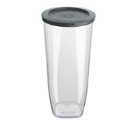 Koziol Vorratsdose Connect Dry Storage L, luftdichter Vorratsbehälter, Kunststoff, Nature Ash Grey, 2 L, 4063701