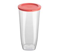 Koziol Vorratsdose Connect Dry Storage L, luftdichter Vorratsbehälter, Kunststoff, Nature Coral, 2 L, 4063704