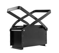 Kozivmo Presse à briquettes en acier avec deux poignées de transport pour briquettes - Presse manuelle - Pressage manuel - Dimensions (H x l x P) : 33 x 15 x 13 cm - Noir
