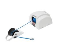 Kozivmo Treuil électrique pour bateau avec télécommande sans fil marine eau salée 25LBS Guindeau d'ancrage électrique 30 m 12 V blanc eau salée pour ancre jusqu'à 20 kg, télécommande