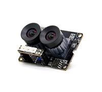 KOZWAY Double caméra 3 millions + 1,3 million noir et blanc + module de reconnaissance faciale AI caméra couleur USB