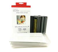 KP-108IN - Lot de 108 feuilles et 3 cartouches d'encre de couleur pour imprimante Selphy CP1300 CP800 CP810 CP820 CP900 CP910 CP1200 ES1 ES2 CP200 CP1000 KP-108IP