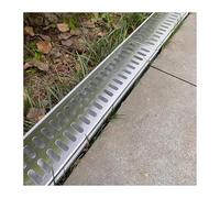 KPHYMOD Canal de Drain Kit De Drain Tranchée Grille, Facile À Couper Système Canal Extérieur pour Le Pont Piscine du Jardin Patio L'allée(23.6x3.94x1.57in)