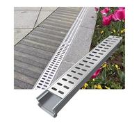 KPHYMOD Canal de Drain Kit De Drain Tranchée Grille, Facile À Couper Système Canal Extérieur pour Le Pont Piscine du Jardin Patio L'allée(23.6x3.94x2.36in)