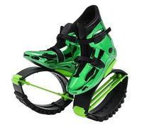 KPHYMOD Chaussures De Saut Kangourou 36-44 EU Vertes, Chaussures D'entraînement Rebondissantes Moon, Bottes De Saut avec 3 Ressorts De Tension(XXL)