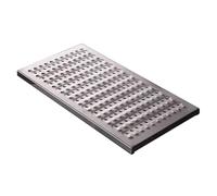 KPHYMOD Drainage de Tranchée Grille de Drainage en Acier Inoxydable 304 pour tranchées, Robuste, pour allée, Jardin, Cuisine(58x30x2.5cm/22.83x11.81x0.98in)