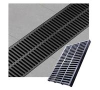 KPHYMOD Drainage de Tranchée Grille De Drainage en Plastique Polymère pour Tranchée, Plaque De Drainage Extérieure pour Cour, Clôture, Trottoir, Terrasse, Côté Maison(50x35x3cm/19.6x13.7x1.2in)