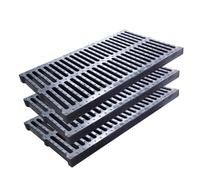 KPHYMOD Drainage de Tranchée Lot De 3 Grilles De Drainage Rectangulaires Antidérapantes en Résine Polymère pour Tranchées De Maison, pour Trottoirs, Usines, Jardins(50x30x4cm/19.6x11.8x1.6in)
