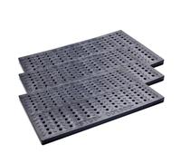 KPHYMOD Drainage de Tranchée Lot De 3 Grilles De Drainage Rectangulaires en Plastique Polymère pour Trottoirs, Jardins, Usines Et Aménagements Paysagers(50x30x4cm/19.6x11.8x1.6in)