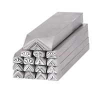 KPHYMOD Poincon Metal Kit D'estampage en Métal Et Acier, Bricolage Créatif, Tampons en Acier De Style Indien pour Le Cuir Et l'art du Bois(16 PCS)