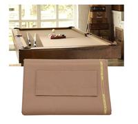 KPHYMOD Tissu de Billard Nappe De Billard en Feutre Prédécoupée De avec 6 Bandes De Tissu, Kit De Remplacement De Table De Billard en Feutre pour Bars, Clubs, Hôtels(Brown)