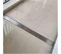 KPKPK Kit de Drainage en Acier Inoxydable avec Grille rectangulaire, 1 pièce, for terrasses, patios, Jardins et garages(L100cmxW3.5cmxH3cm)