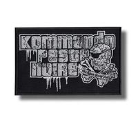 KPN Band Patch - Noir - Rectangulaire - Style Anglais - 6,3 x 8,9 cm - Coton ou Polyester - Thermocollant - 1 Pièce