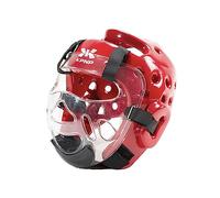 KPNP, Casque à Bulle de Taekwondo KP Mask Rouge, Set modulable homologué WT