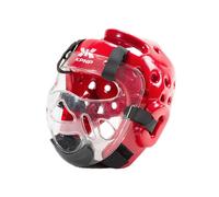 Kpnp, Casque À Bulle De Taekwondo Kp Mask Rouge, Set Modulable Homologué Wt, Taille L Rouge